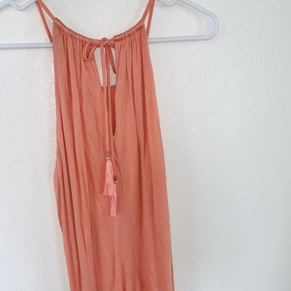 A Flowy Coral Tank Top - Picture 2 of 5